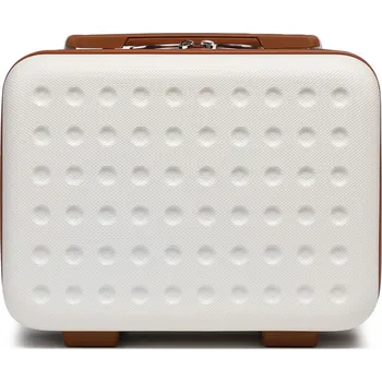 Kosmetický kufr Kosmetický kufřík ABS+PC Kono - béžovo-hnědý - 11 L