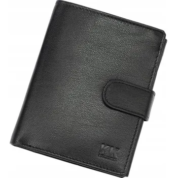 Peněženka Money Kepper Pánská kožená peněženka z pravé kůže na zapínání černá