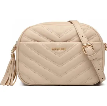 Miss Lulu dámská crossbody kabelka Anife - Khaki (béžová) LA2119-KI