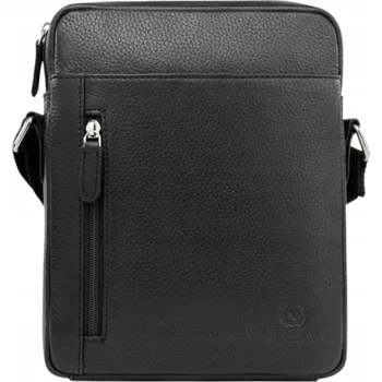 Pánská kožená taška přes rameno černá Paolo Peruzzi T-119-BL