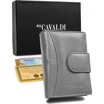 Peněženka 4U Cavaldi dámská peněženka z pravé kůže šedá