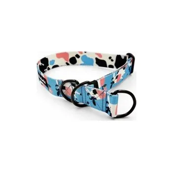 Obojek pro psa Polostahovací obojek Strakatá Kráva 3 cm L/XL