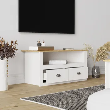 Televizní stolek VCM TV dolní skříňka „Balusa“, černá 496827