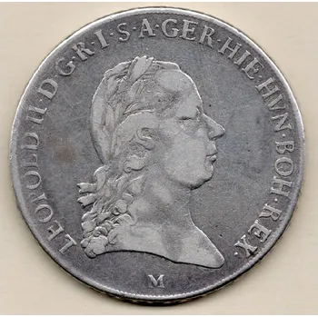 Tolar 1792 Křížový Leopold II. M Milán 29,25 g