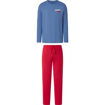 Pánské pyžamo esmara Men Pánské pyžamo (modrá/červená, L (52/54))