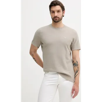 Pánské tričko Bavlněné tričko Barbour PLATFORD MTS1464 béžová 80X, vel. XL