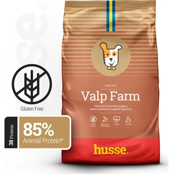 Krmivo pro psa Husse Valp Farm, 12 kg | Bezobilné a bezlepkové krmivo pro štěňata, březí a kojící feny