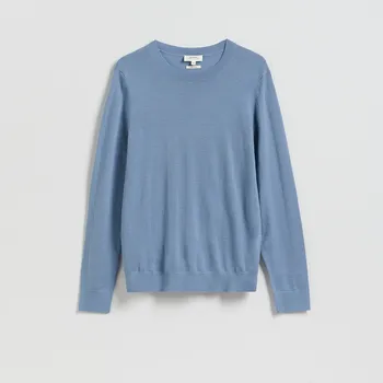 Pánský svetr Reserved - Svetr z vlny merino - světle modrá - 985IR-50X - 985IR-50X-S