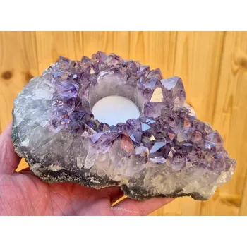 Svícen Svícen z ametystu Brazílie 1294g