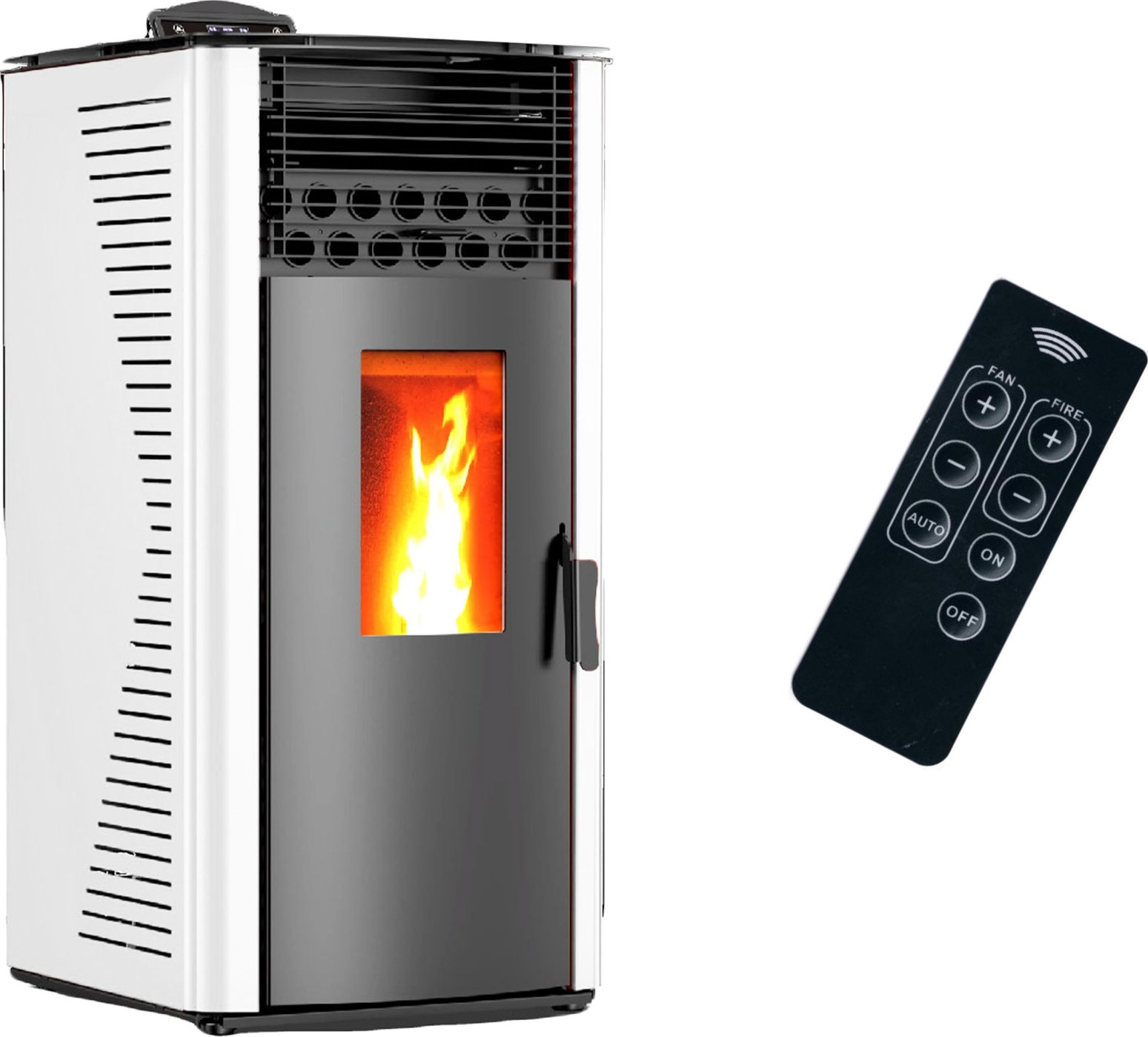 Sannover Peletová kamna Anita 12,2 kW bílá