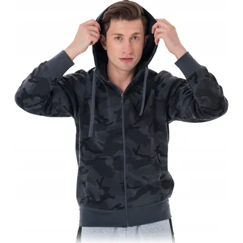 Pánská mikina Rozepínací mikina s kapucí SMOKER MOB vel. 3XL