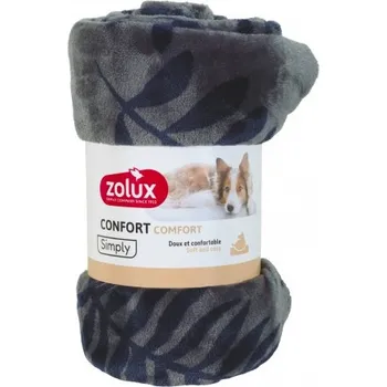 Pelíšek pro psa Zolux pelech deka COCOON 150x100cm antracit vzor