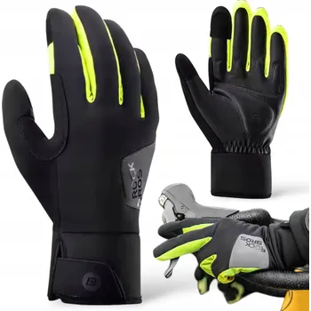 Cyklistické rukavice ROCKBROS CYKLISTICKÉ RUKAVICE ZIMNÍ ZATEPLENÉ SPORTOVNÍ LYŽAŘSKÉ DOTYKOVÉ