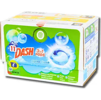 Kapsle na praní Dash kapsle na praní 3 in 1 Alpine Fresh 11 kusů