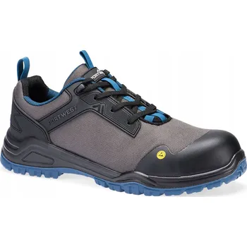 Pracovní obuv PORTWEST Obuv FE11 S3S ESD, polobotka POR-FE11BTE41 41 Černá/modrozelená