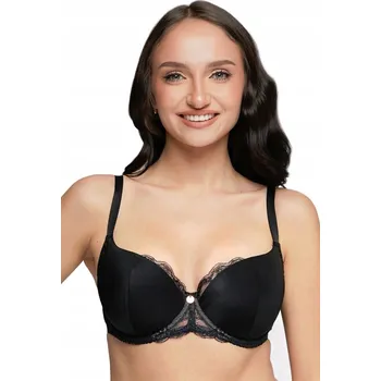 Podprsenka Ava podprsenka s kosticemi, vyztužená, černá, velikost 90E