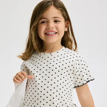 Dětská móda Reserved - Tričko z&nbsp;žebrovaného úpletu - vícebarevná - 379EC-MLC - 379EC-MLC-80