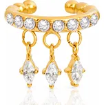 ELENYS Lumia – pozlacená ear cuff náušnice 18K žluté zlato pozlacená náušnice 18K žluté zlato