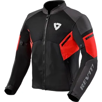 Moto bunda Bunda na motocykl Revit GT-R Air 3 černo-fluo červená 3XL