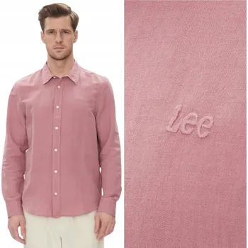 Pánská košile Pánská košile Lee Patch Shirt Garment Dye Mauve 112363906 Velikost M