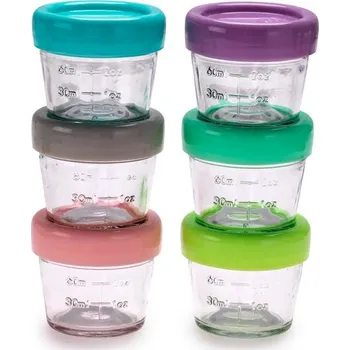 Dóza na potraviny Melii Skleněné nádoby na dětskou výživu 118 ml 6 ks