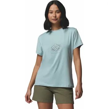 Dámská móda Columbia Parsons Point™ SS Graphic Tee W 2154951482 - marine light/heather splattered XL