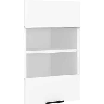 Obývací stěna VCM Nástěnná skříňka ze skla 40 cm "Fasola", bílá 496947