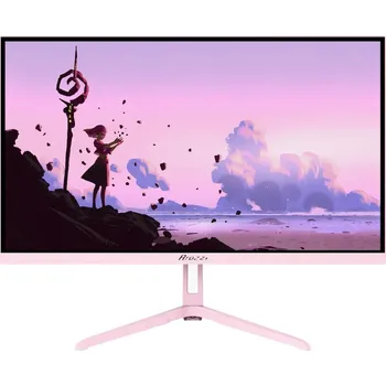 Monitor Arozzi Nova 24T1K200 Pink 23,8" LED monitor, herní, 23,8", IPS, 1920×1080, 16:9, 1ms, 200Hz, HDMI, DisplayPort, repro, růžový, en. tř. E AZ-NO-24T1K200-PNK