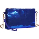 Miss Lulu Elegantní večerní kabelka s flitry - navy