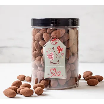 Alika Zdravé ořechy Dóza Mandle v hořké čokoládě a v kakau 650g