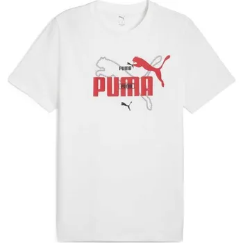 Pánské tričko Pánské triko Puma ESSENTIALS LOGO LAB SUMMER TEE XL Bílá, Mix