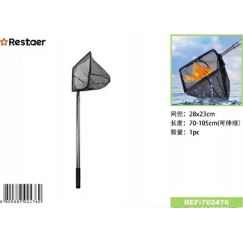 Velká akvarijní síťka s nastavitelnou rukojetí pro lov ryb 70-105 cm