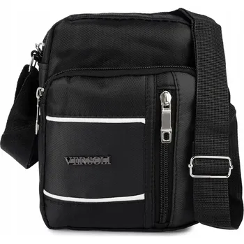 Pánská MALÁ obdélníková taštička s kontrastními pruhy Vyztužená TAŠKA