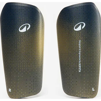 Hokejový chránič holeně KIPSTA Fotbalové chrániče holeně s náplety F500 pro dospělé M MODRÁ|ŽLUTÁ