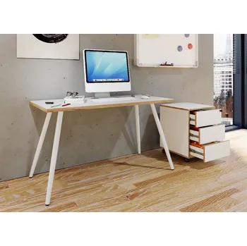 Psací stůl VCM psací stůl „Salia“ 110x50 WH, bílý 496603