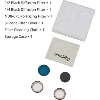 SmallRig 1/2 Black Diffusion & 1/4 Black Diffusion & ND8-CPL Polarizing Filter Kit for DJI Osmo Nano 5789