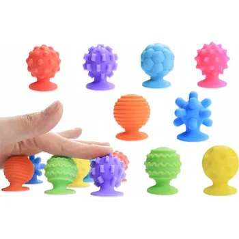 Obraz Sada 8 senzorických míčků s přísavkami proti stresu