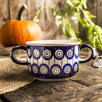 Bulionová miska Keramika Boleslaviec 260 ml - dek. 8 (druhý druh)