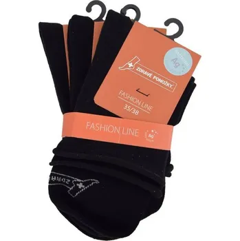 Dámské ponožky Zdravé ponožky dámské zkrácené ponožky jemným svěrem lemu a vláknem PROLEN Siltex mix1 39-42