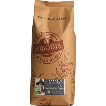 Káva Lobodis Bio zrnková káva z Nikaraguy, 1000 g
