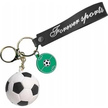 ECARLA přívěsek na klíče na klíče Fotbal Bílý BRL330B