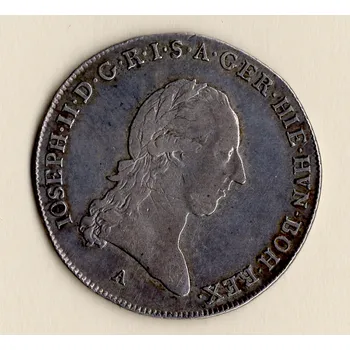 1/4 Tolar Křížový 1790 A Josef II. Vídeň 14,70 g, stříbrná mince