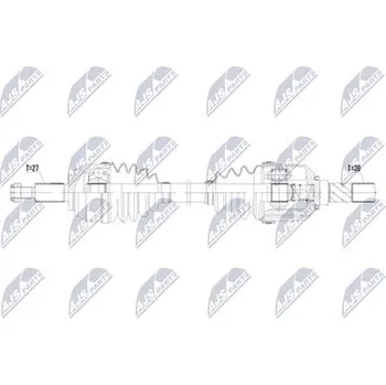 Poloosa kola Hnací hřídel - poloosa NTY NPW-RE-253