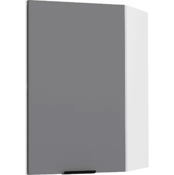 Obývací pokoj VCM Rohová nástěnná skříňka „Fasola“, antracitová 496989