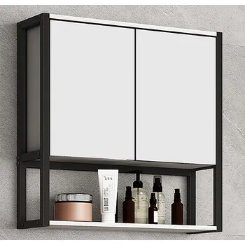 Koupelnový nábytek Zrcadlová skříňka VCM „Edino“, bílá 497066