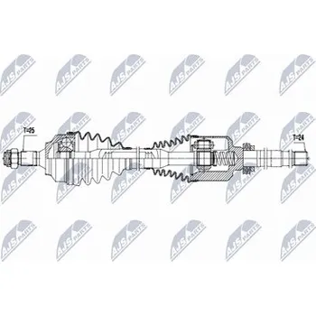 Poloosa kola Hnací hřídel - poloosa NTY NPW-CT-161