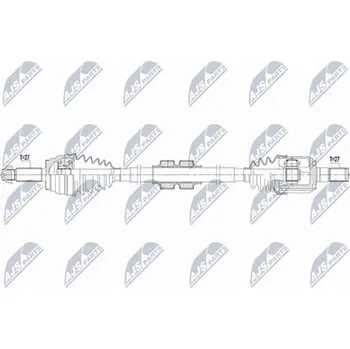 Hnací hřídel - poloosa NTY NPW-HY-634