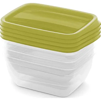 Dóza na potraviny CURVER VEDO Set 4x0,75L dózy, 16x12x7cm, zelená 03508-313 free_store_pickup