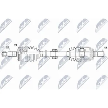 Poloosa kola Hnací hřídel - poloosa NTY NPW-HY-637