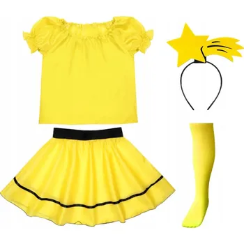 Karnevalový kostým KOSTÝM HVĚZDIČKA KOSTÝM PADAJÍCÍ BETLÉMSKÁ HVĚZDA JASELKA 98-110